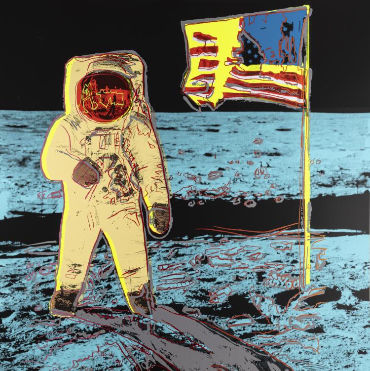 Hauptbild zu Objekt, 'Moonwalk (Yellow & Pink)', 1987 (Druck sp&auml;ter), Andy Warhol (nach), Sunday B. Morning, 163D 632