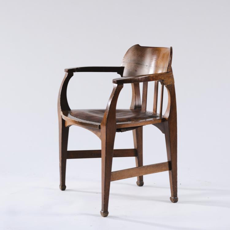 Bild 5 zu Objekt, Armlehnstuhl 'Haus Fieser, Baden-Baden', 1902, Richard Riemerschmid, Kohlbecker, B. & Sohn, M&uuml;nchen, 166A 33