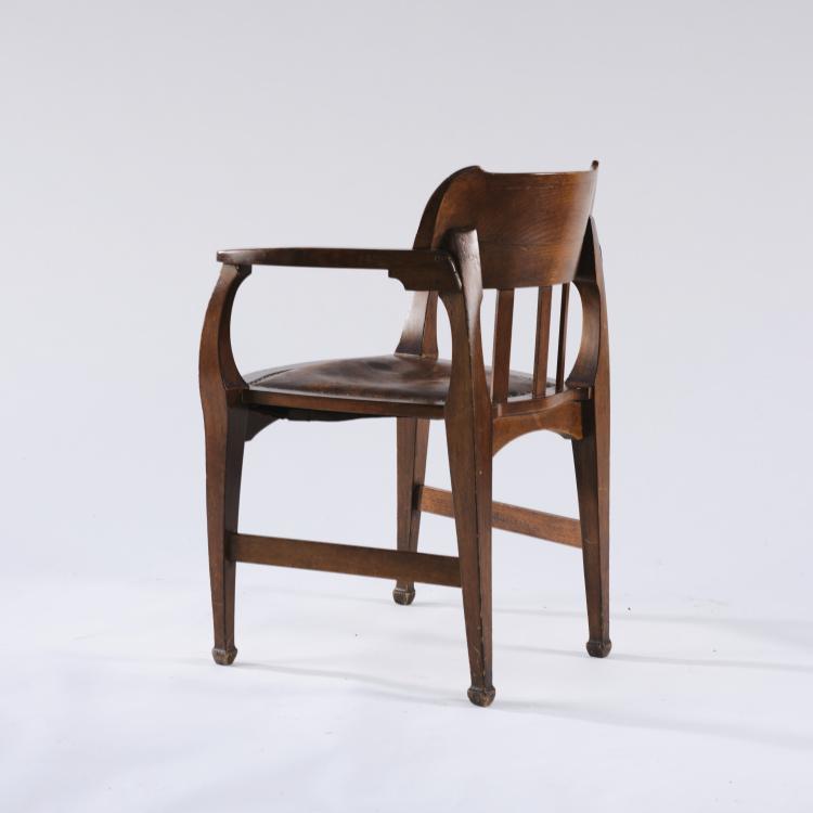 Bild 8 zu Objekt, Armlehnstuhl 'Haus Fieser, Baden-Baden', 1902, Richard Riemerschmid, Kohlbecker, B. & Sohn, M&uuml;nchen, 166A 33