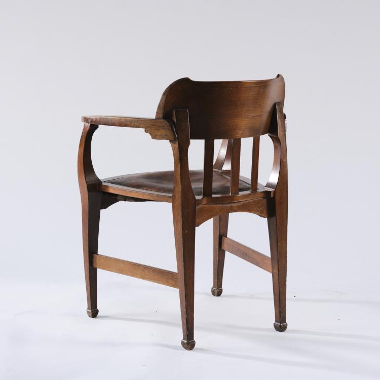 Bild 9 zu Objekt, Armlehnstuhl 'Haus Fieser, Baden-Baden', 1902, Richard Riemerschmid, Kohlbecker, B. & Sohn, M&uuml;nchen, 166A 33