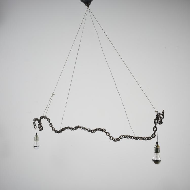 Hauptbild zu Objekt, 'Suspension Lamp', 1991, Franz West, Meta-Memphis, Mailand, 163C 563