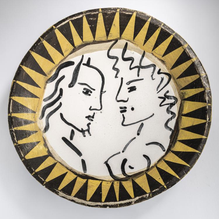 Hauptbild zu Objekt, Decorative plate, 1992, Renate von Brevern, Cocktail, Berlin, 163A 131