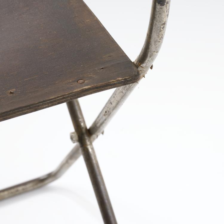 Bild 3 zu Objekt, Klappstuhl 'Volkshaus Probstzella', 1927/28, Alfred Arndt, Schlosserei Itting, Propstzella, 163A 14