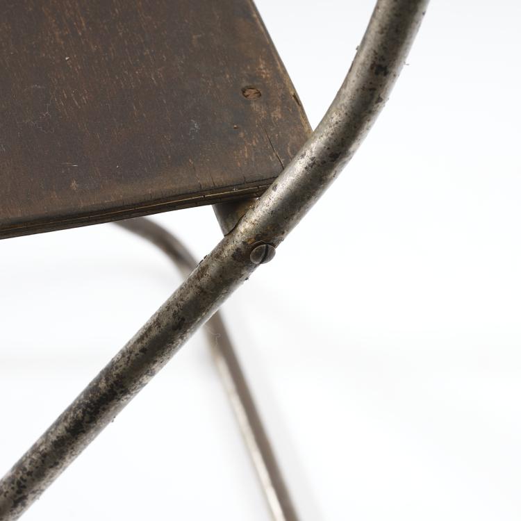 Bild 5 zu Objekt, Klappstuhl 'Volkshaus Probstzella', 1927/28, Alfred Arndt, Schlosserei Itting, Propstzella, 163A 14