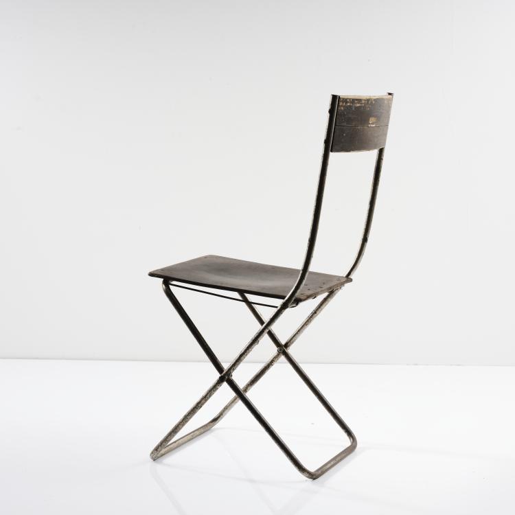 Bild 16 zu Objekt, Klappstuhl 'Volkshaus Probstzella', 1927/28, Alfred Arndt, Schlosserei Itting, Propstzella, 163A 14