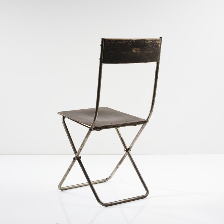 Bild 17 zu Objekt, Klappstuhl 'Volkshaus Probstzella', 1927/28, Alfred Arndt, Schlosserei Itting, Propstzella, 163A 14