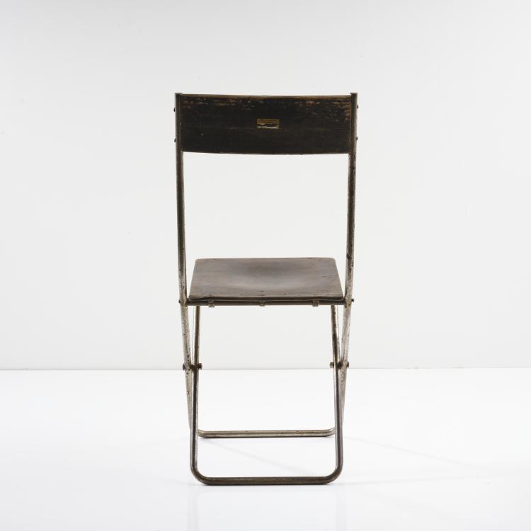 Bild 18 zu Objekt, Klappstuhl 'Volkshaus Probstzella', 1927/28, Alfred Arndt, Schlosserei Itting, Propstzella, 163A 14