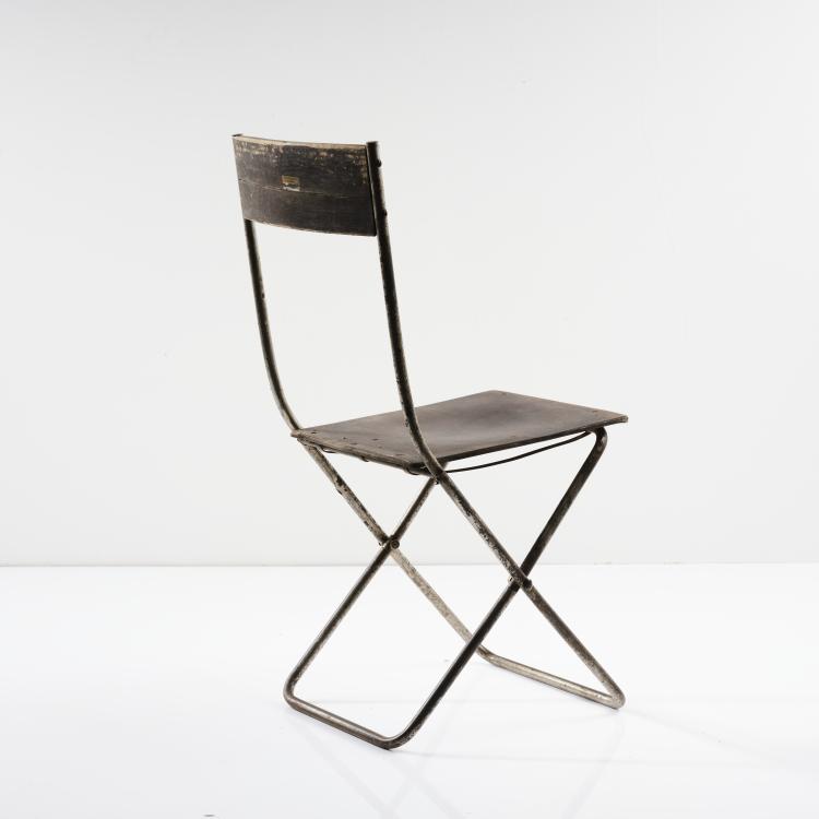 Bild 19 zu Objekt, Klappstuhl 'Volkshaus Probstzella', 1927/28, Alfred Arndt, Schlosserei Itting, Propstzella, 163A 14