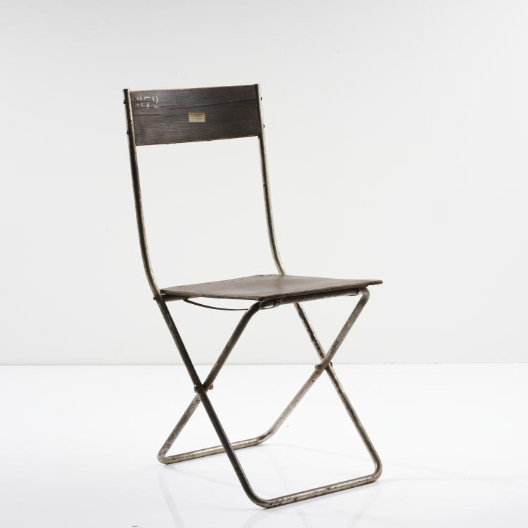 Bild 20 zu Objekt, Klappstuhl 'Volkshaus Probstzella', 1927/28, Alfred Arndt, Schlosserei Itting, Propstzella, 163A 14