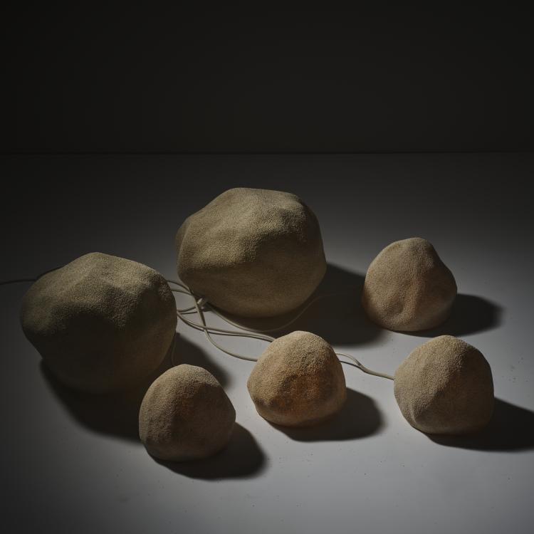 Bild 4 zu Objekt, Sechs Leuchtsteine, 1970er Jahre, Italien, 163C 325