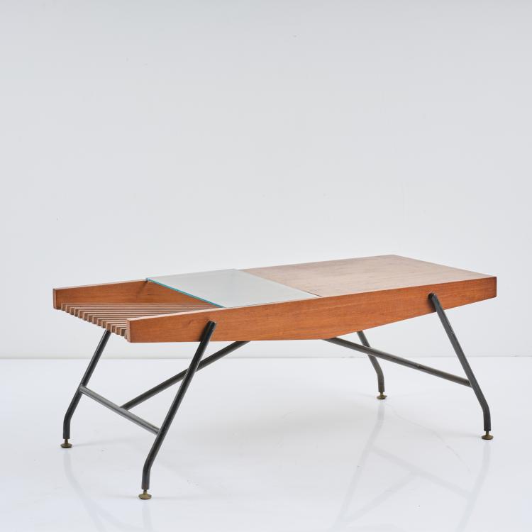 Bild 1 zu Objekt, Sofatisch mit Zeitungsablage, um 1957, Italien, 163C 294