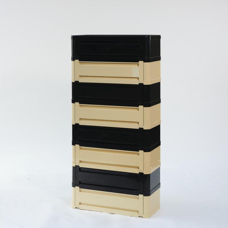 Hauptbild zu Objekt, Schuhregal / Kommode '4963', um 1974, Olaf von Bohr, Kartell, Noviglio, 163C 329