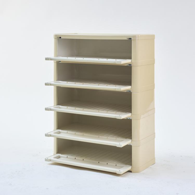 Hauptbild zu Objekt, Shoe rack / chest of drawers '4963', c. 1974, Olaf von Bohr, Kartell, Noviglio, 164A 231