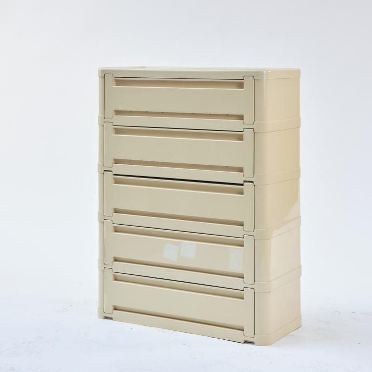 Bild 1 zu Objekt, Shoe rack / chest of drawers '4963', c. 1974, Olaf von Bohr, Kartell, Noviglio, 164A 231