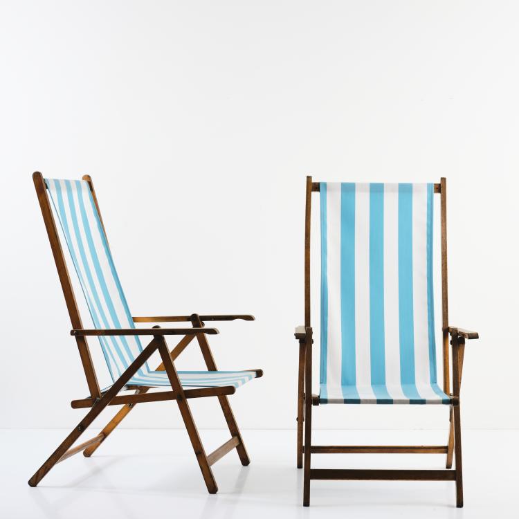 Bild 2 zu Objekt, Zwei Sonnenst&uuml;hle, um 1955, Fratelli Reguitti, Agnosine, 163C 288