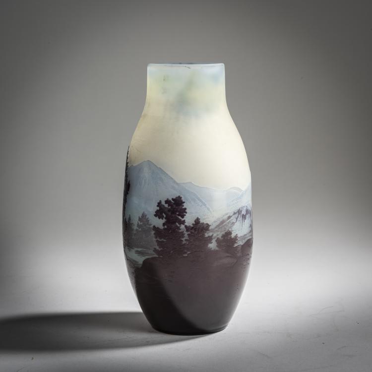 Bild 1 zu Objekt, Kleine Vase 'Paysage des Vosges', 1920-24, Emile Gall&eacute;, Gall&eacute;, Etablissements, Nancy, 162B 162