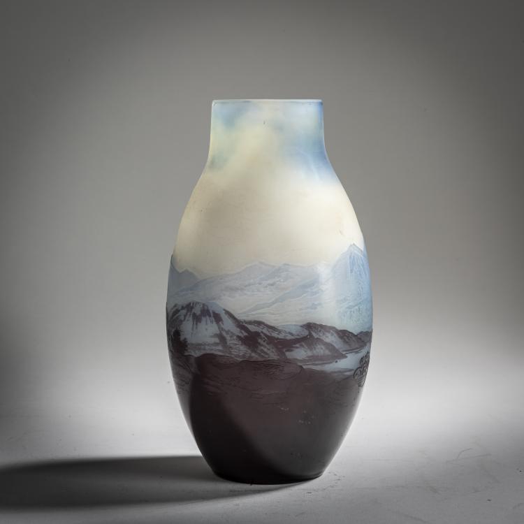 Bild 2 zu Objekt, Kleine Vase 'Paysage des Vosges', 1920-24, Emile Gall&eacute;, Gall&eacute;, Etablissements, Nancy, 162B 162