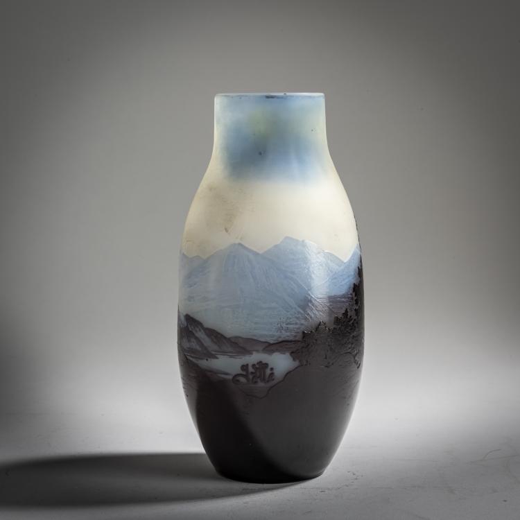 Bild 3 zu Objekt, Kleine Vase 'Paysage des Vosges', 1920-24, Emile Gall&eacute;, Gall&eacute;, Etablissements, Nancy, 162B 162