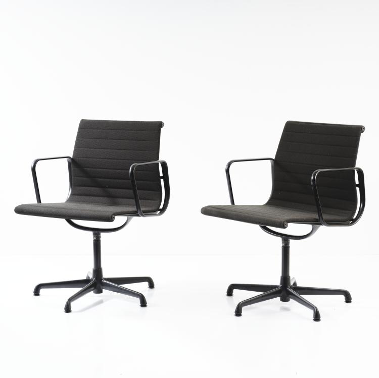 Bild 1 zu Objekt, Zwei St&uuml;hle 'Aluminum Group', 1958, Charles Eames,Ray Eames, ICF Cadsana f&uuml;r Miller, Herman, Zeeland, 163C 528