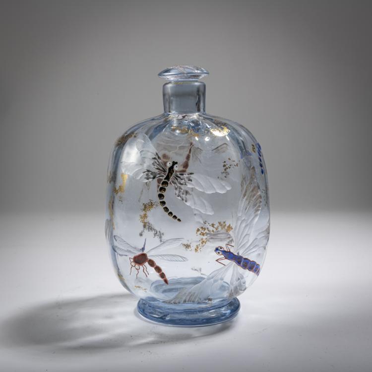 Hauptbild zu Objekt, 'Libellules' flacon, c. 1884-89, Emile Gall&eacute;, Gall&eacute;, Emile, Nancy, 162B 140