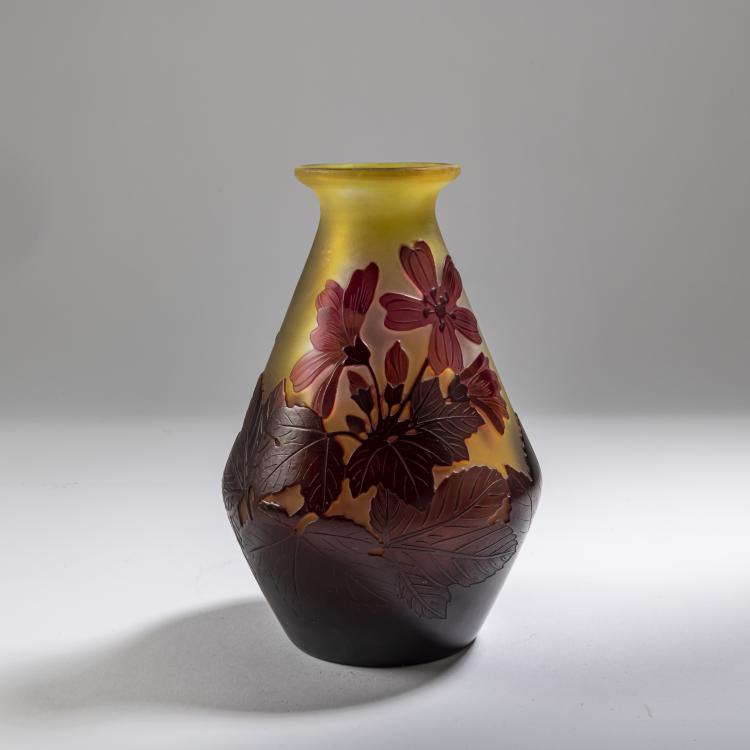 Hauptbild zu Objekt, Vase 'G&eacute;ranium', 1920-36, Emile Gall&eacute;, Gall&eacute;, Etablissements, Nancy, 162B 168