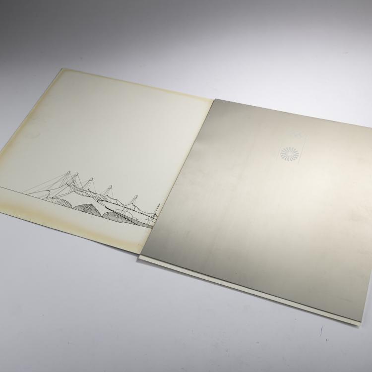 Bild 3 zu Objekt, Einladungs-Mappe mit Silhouette des Olympiastadions M&uuml;nchen, um 1972, Otl Aicher, 163A 101