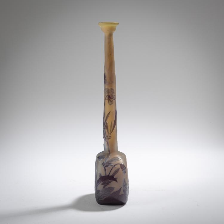 Bild 1 zu Objekt, Vase 'Pens&eacute;es', 1908-20, Emile Gall&eacute;, Gall&eacute;, Etablissements, Nancy, 162B 156