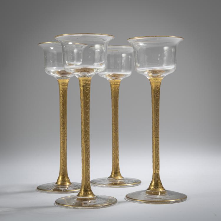 Hauptbild zu Objekt, Vier Lik&ouml;rgl&auml;ser, um 1906-10, Deutschland, 162B 262