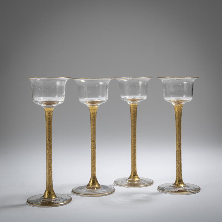 Bild 1 zu Objekt, Vier Lik&ouml;rgl&auml;ser, um 1906-10, Deutschland, 162B 262