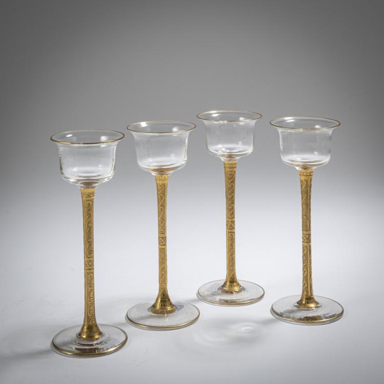 Bild 2 zu Objekt, Vier Lik&ouml;rgl&auml;ser, um 1906-10, Deutschland, 162B 262