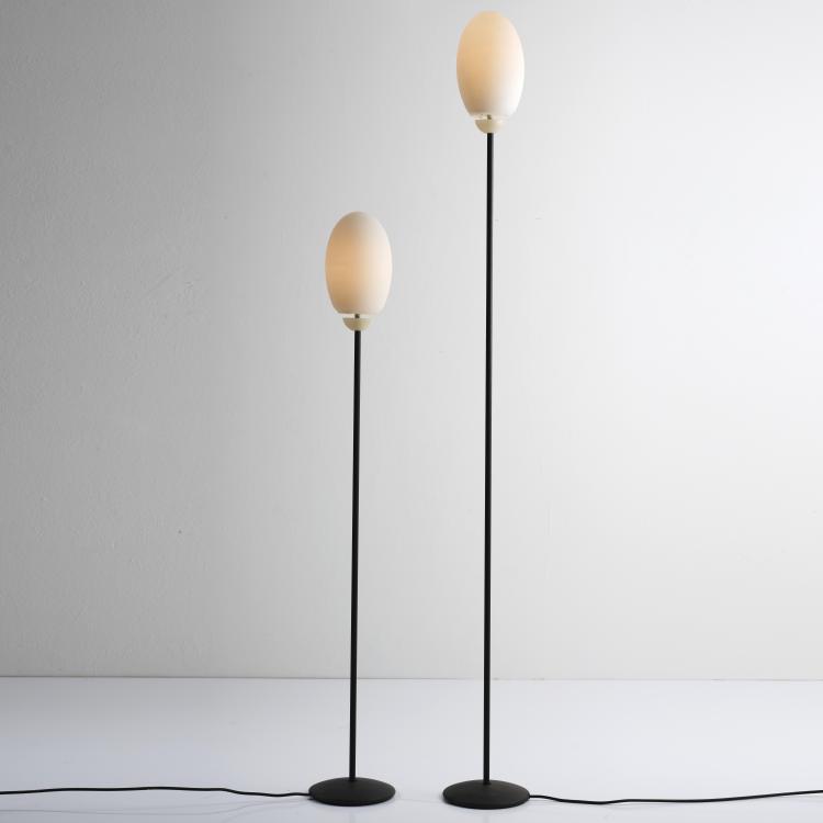Hauptbild zu Objekt, Zwei Stehleuchten 'Brera', 1992, Achille Castiglioni,Pier Giacomo Castiglioni, Flos, Brescia, 163C 345
