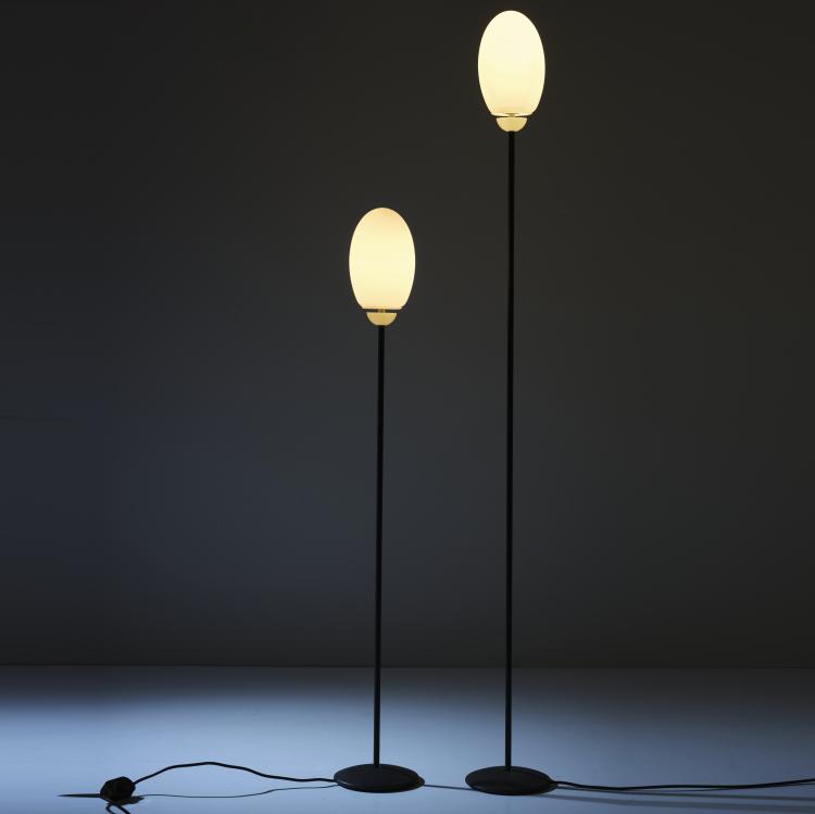 Bild 1 zu Objekt, Zwei Stehleuchten 'Brera', 1992, Achille Castiglioni,Pier Giacomo Castiglioni, Flos, Brescia, 163C 345