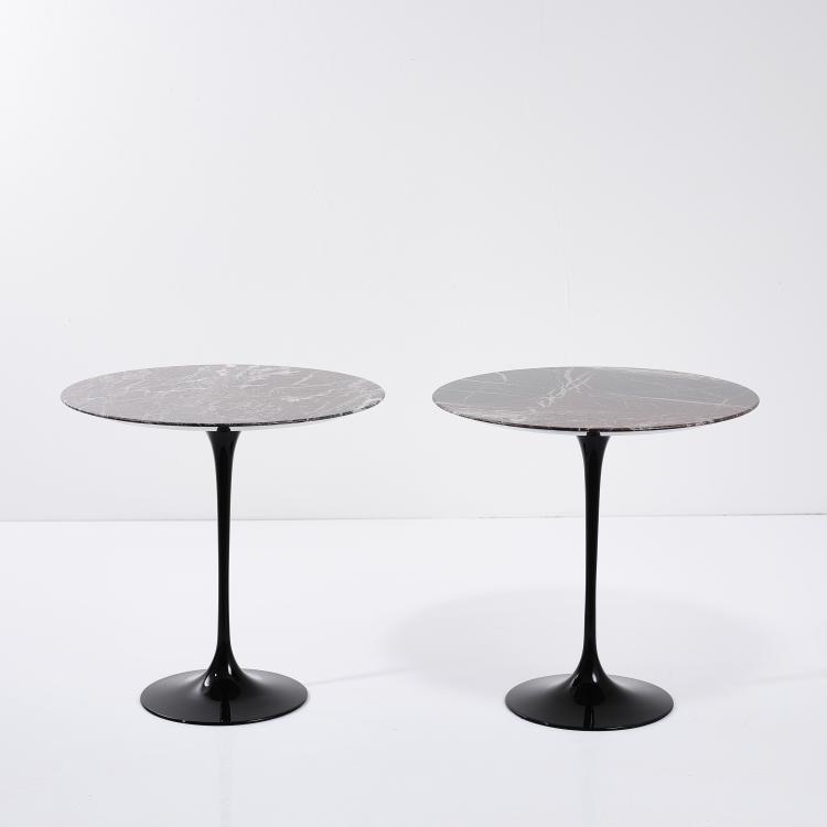 Hauptbild zu Objekt, Zwei Beistelltische 'Tulip', 1954, Eero Saarinen, Knoll International, New York, 163C 521