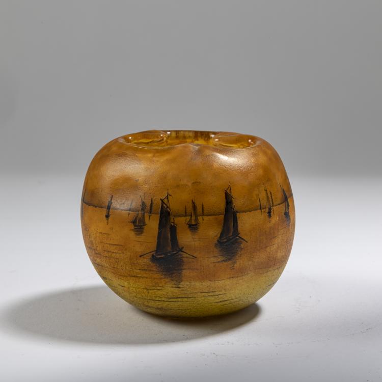 Bild 2 zu Objekt, Vase 'Voiliers, soleil couchant', 1910, Nancy Daum Fr&egrave;res, Daum Fr&egrave;res, Nancy, 162B 113