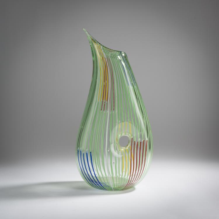 Bild 2 zu Objekt, 'Bandierine' vase, c. 1956, Anzolo Fuga, A.Ve.M., Murano, 164C 694