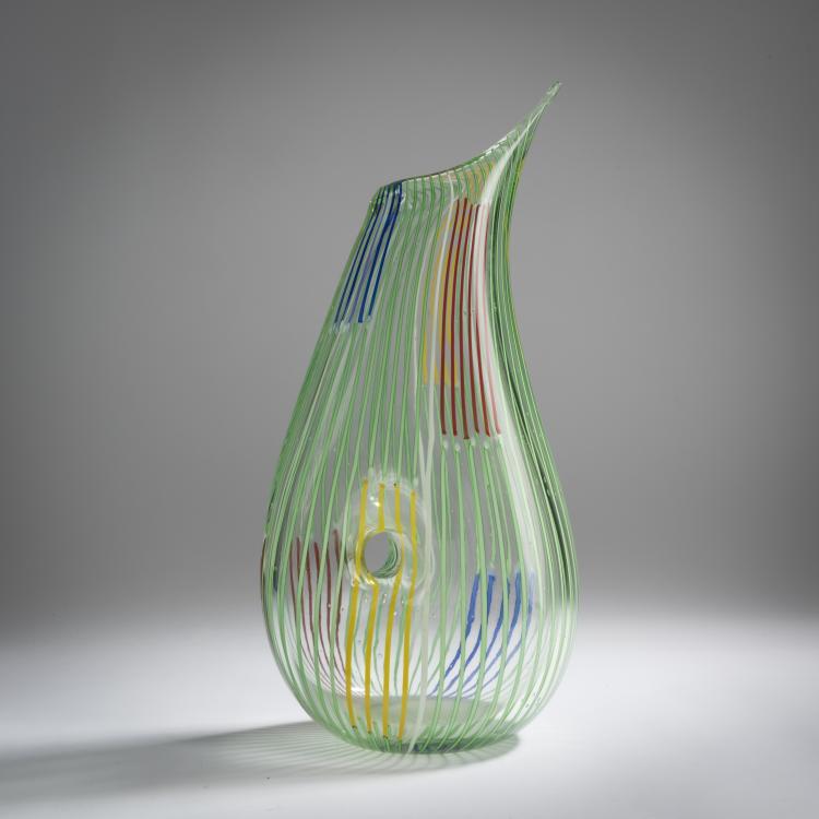 Bild 3 zu Objekt, 'Bandierine' vase, c. 1956, Anzolo Fuga, A.Ve.M., Murano, 164C 694