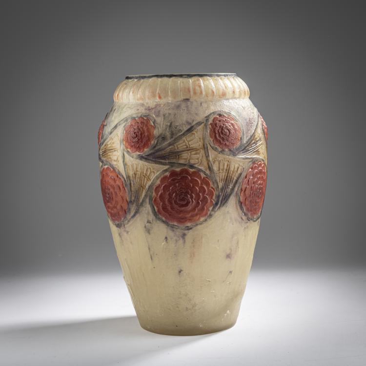 Bild 1 zu Objekt, Hohe Vase 'Fleurs de Perse', 1924, Gabriel Argy-Rousseau, Argy-Rousseau, Gabriel, Paris, 162B 54