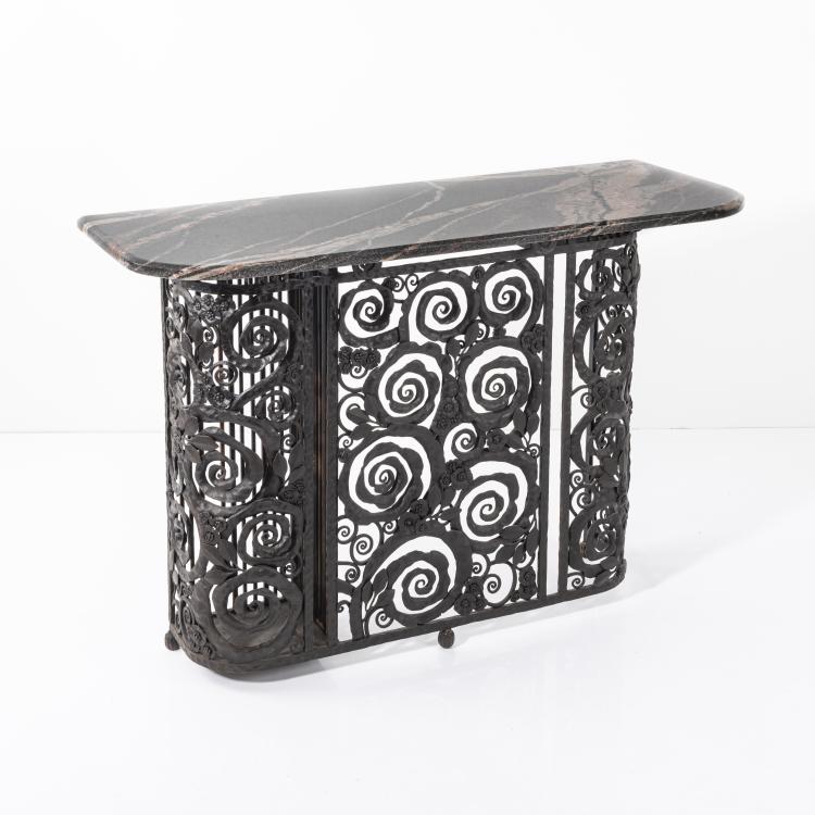 Hauptbild zu Objekt, 'Fantaisie' radiator cover, c. 1922, Edgar Brandt, Brandt, Edgar, Paris, 162C 319