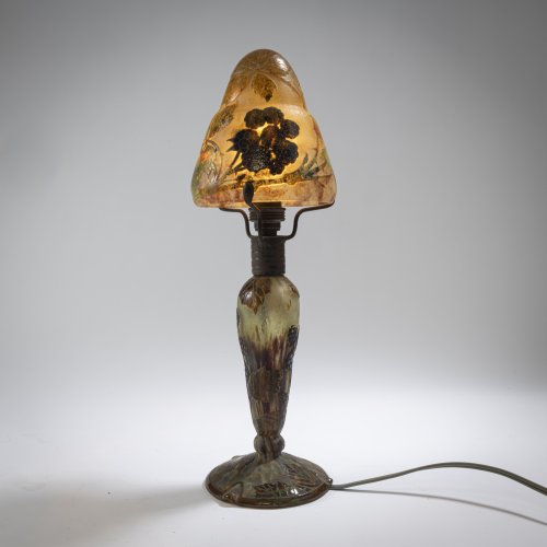 'Mûres en automne' table lamp, c. 1910