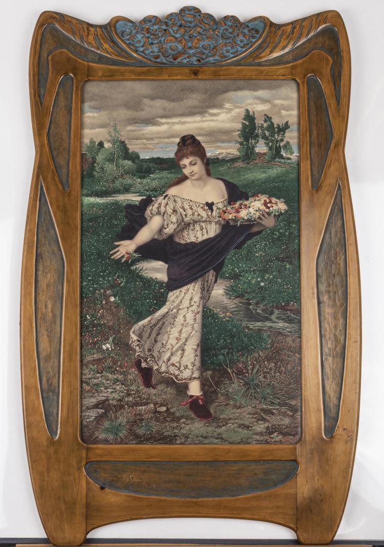Hauptbild zu Objekt, 'Flora, Blumen streuend', after 1875, Arnold B&ouml;cklin, 162C 356