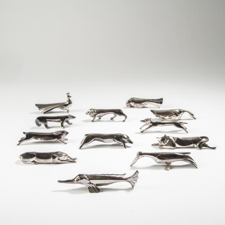 Bild 1 zu Objekt, 12 knife rests, c. 1925, Christofle, Paris, 162C 369