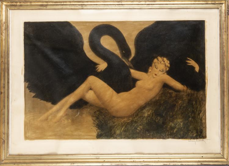 Hauptbild zu Objekt, 'Leda and the Swan', 1934, Louis Icart, 162C 359