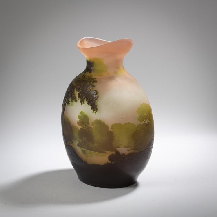 Bild 1 zu Objekt, 'Paysage lacustre' vase, 1908-20, Emile Gall&eacute;, Gall&eacute;, Etablissements, Nancy, 162B 157