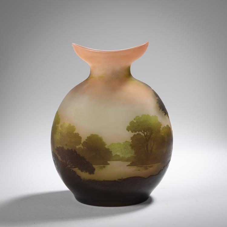 Bild 2 zu Objekt, 'Paysage lacustre' vase, 1908-20, Emile Gall&eacute;, Gall&eacute;, Etablissements, Nancy, 162B 157