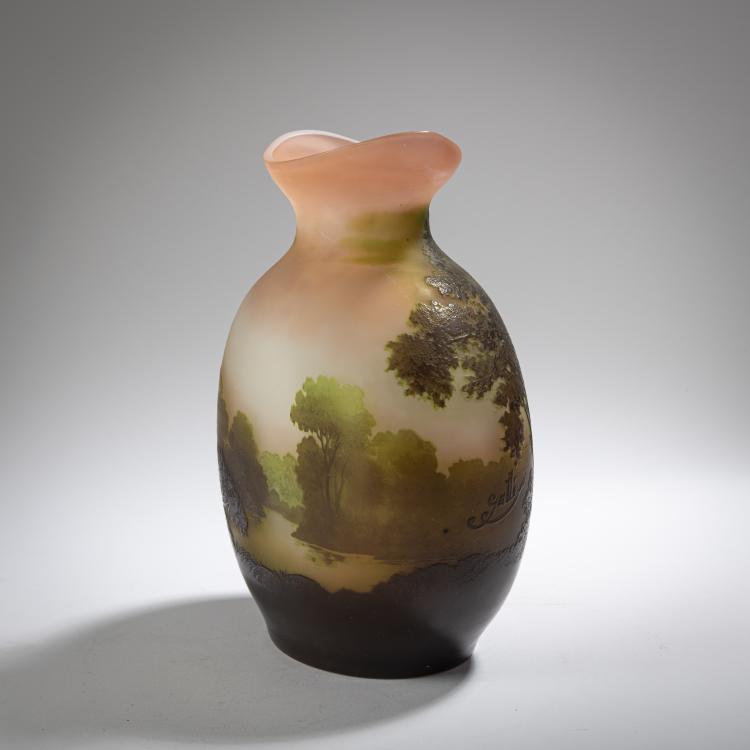Bild 3 zu Objekt, 'Paysage lacustre' vase, 1908-20, Emile Gall&eacute;, Gall&eacute;, Etablissements, Nancy, 162B 157