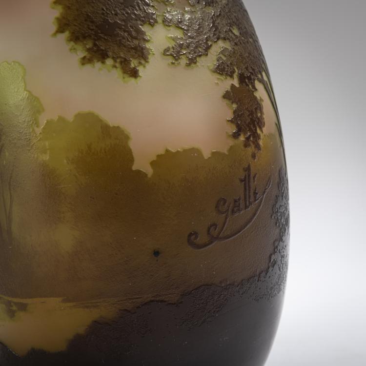 Bild 4 zu Objekt, 'Paysage lacustre' vase, 1908-20, Emile Gall&eacute;, Gall&eacute;, Etablissements, Nancy, 162B 157