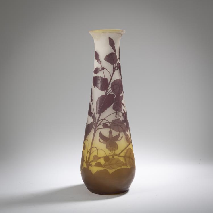 Hauptbild zu Objekt, Vase 'Fuchsias', 1908-20, Emile Gall&eacute;, Gall&eacute;, Etablissements, Nancy, 162B 158