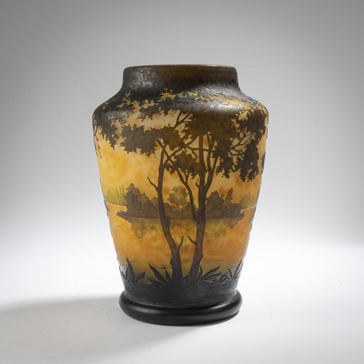 Bild 2 zu Objekt, 'Paysage lacustre' vase, c. 1910, Nancy Daum Fr&egrave;res, Daum Fr&egrave;res, Nancy, 162B 116