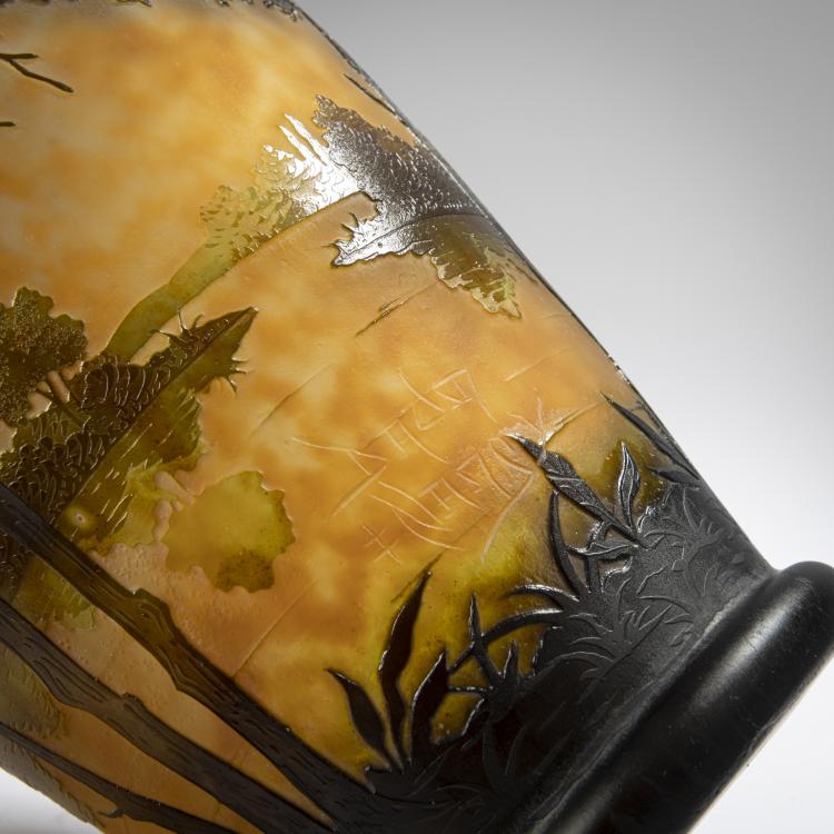 Bild 4 zu Objekt, 'Paysage lacustre' vase, c. 1910, Nancy Daum Fr&egrave;res, Daum Fr&egrave;res, Nancy, 162B 116