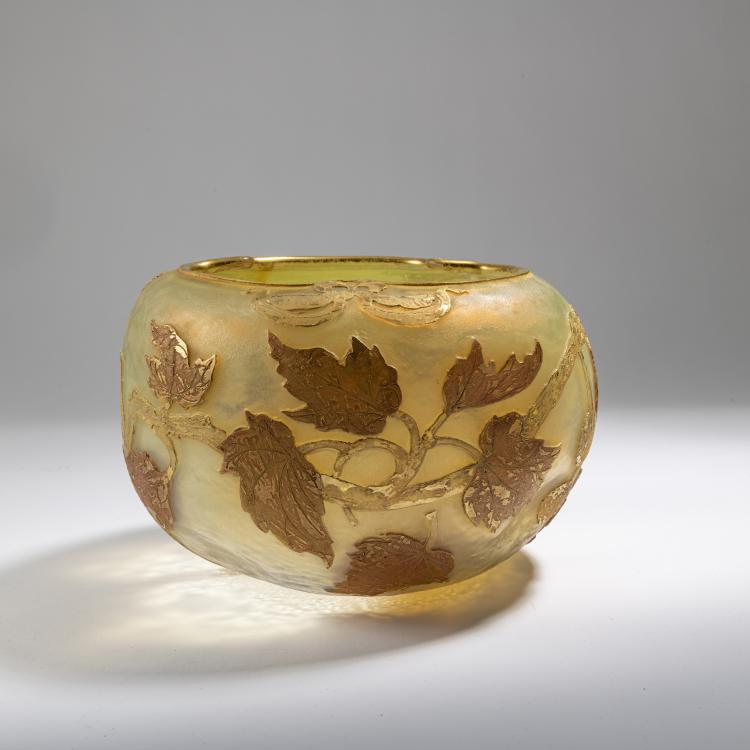 Hauptbild zu Objekt, Vase 'Aurore, Platanes', 1893, Nancy Daum Fr&egrave;res,Jacques Gruber, Daum Fr&egrave;res, Nancy, 162B 65